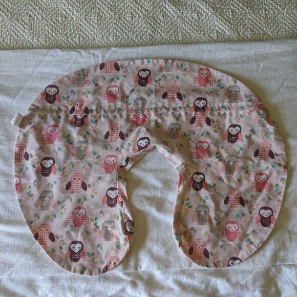 Pink Owl Boppy Pillow Cover - Picture 3 of 3